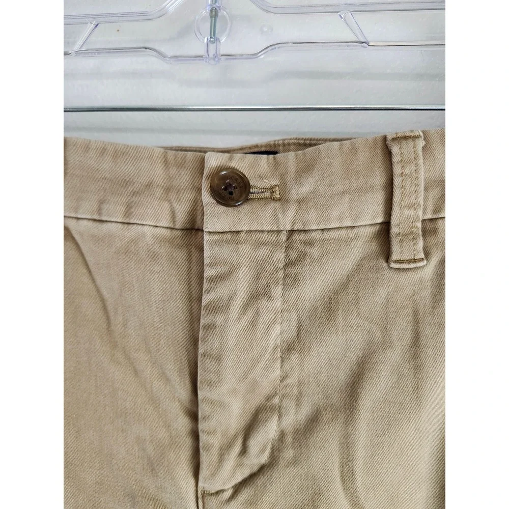 J.Crew High-Rise Girlfriend Chino Pants Tan Khaki Size 10P Stretch‎ Casual